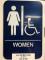 ADA WOMEN SIGN 6X8 BLUE